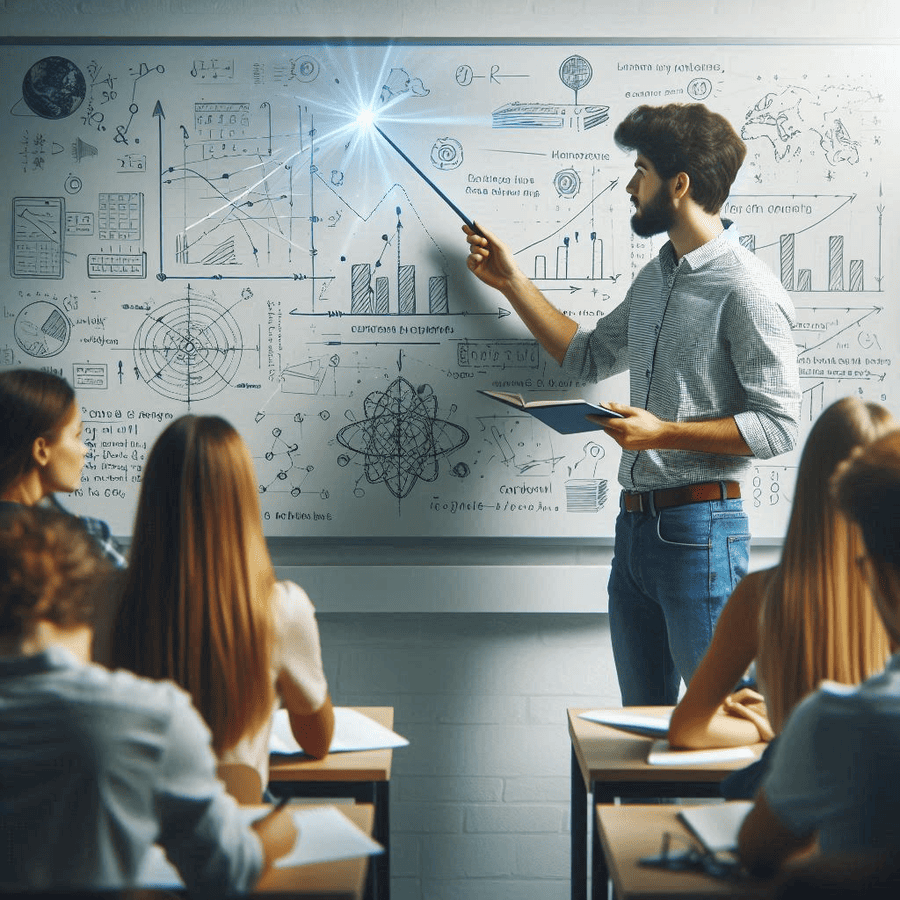 A student Making a Presentation